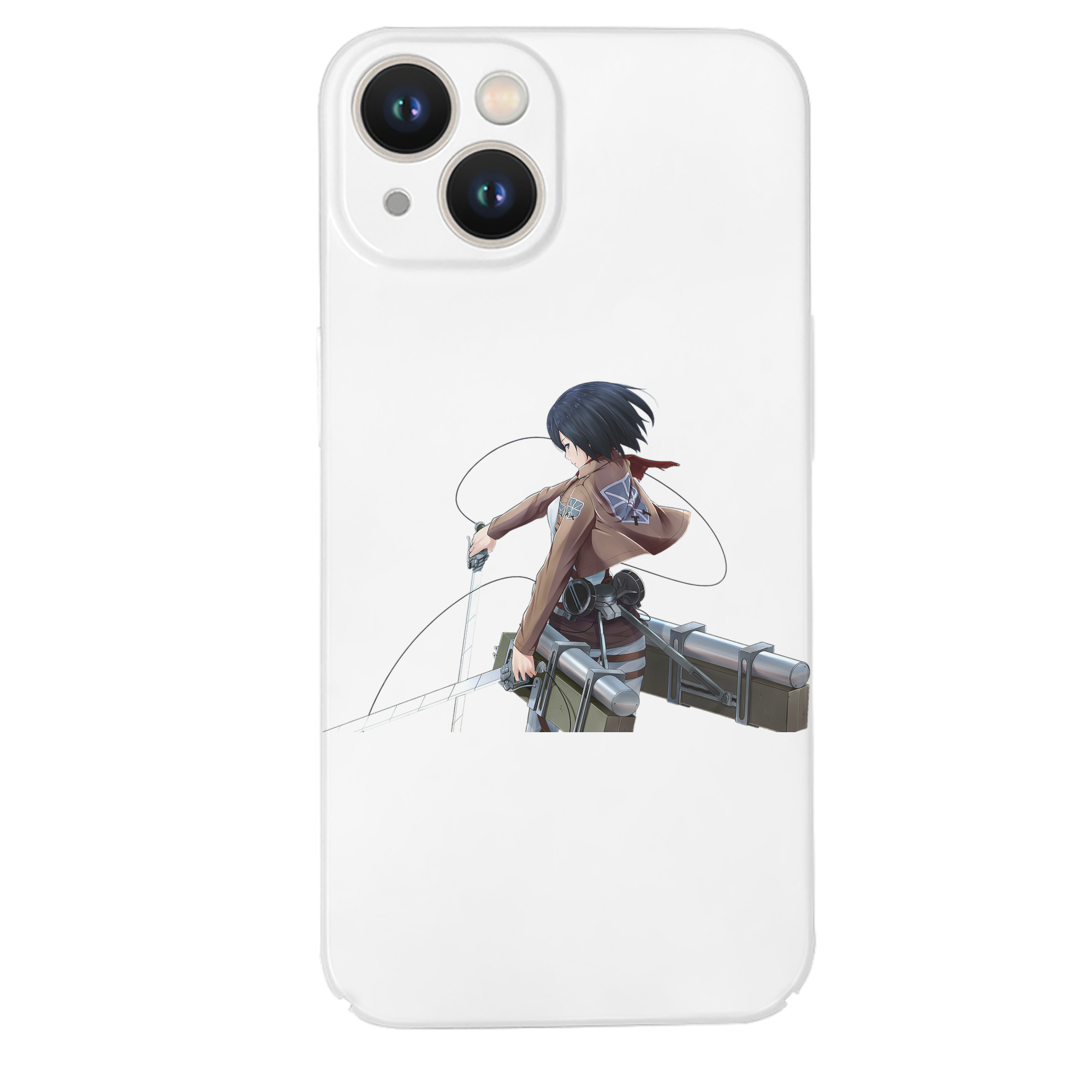（画像用） 進撃の巨人 ミカサ·アッカーマン Attack on Titan Mikasa Ackerman 【iPhone 14シリーズ対応】ハードケース